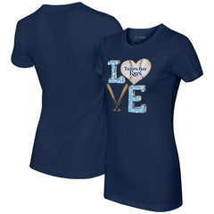 MLB Tampa Bay Rays Tiny Turnip Women's Baseball Love T-Shirt