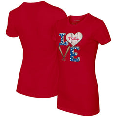 MLB Philadelphia Phillies Tiny Turnip Women's Baseball Love T-Shirt