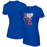 MLB Texas Rangers Tiny Turnip Women's Baseball Love T-Shirt