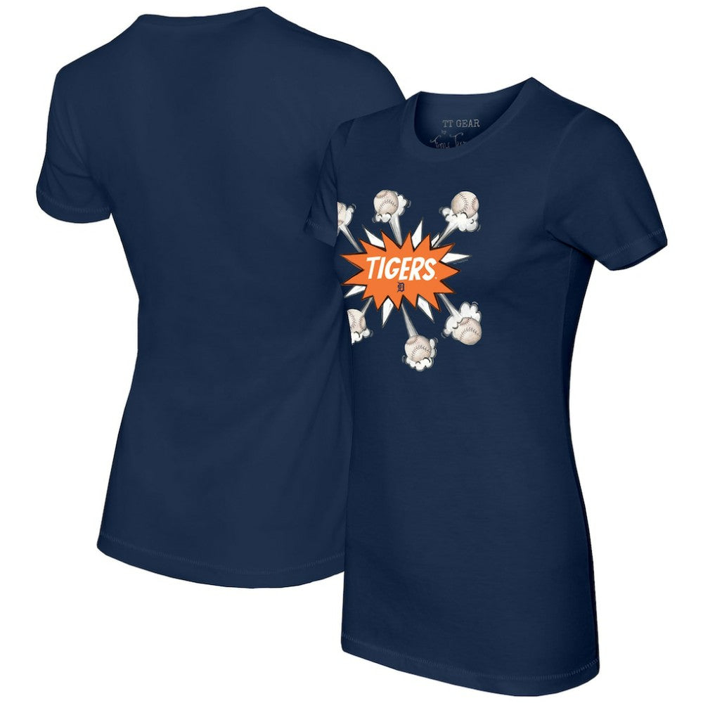 MLB Detroit Tigers Tiny Turnip Women's Baseball Pow T-Shirt