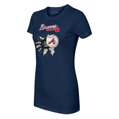 MLB Atlanta Braves Tiny Turnip Women's Baseball Tear T-Shirt