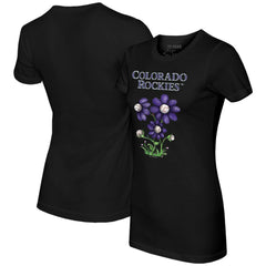 MLB Colorado Rockies Tiny Turnip Women's Blooming Baseballs T-Shirt