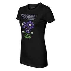MLB Colorado Rockies Tiny Turnip Women's Blooming Baseballs T-Shirt