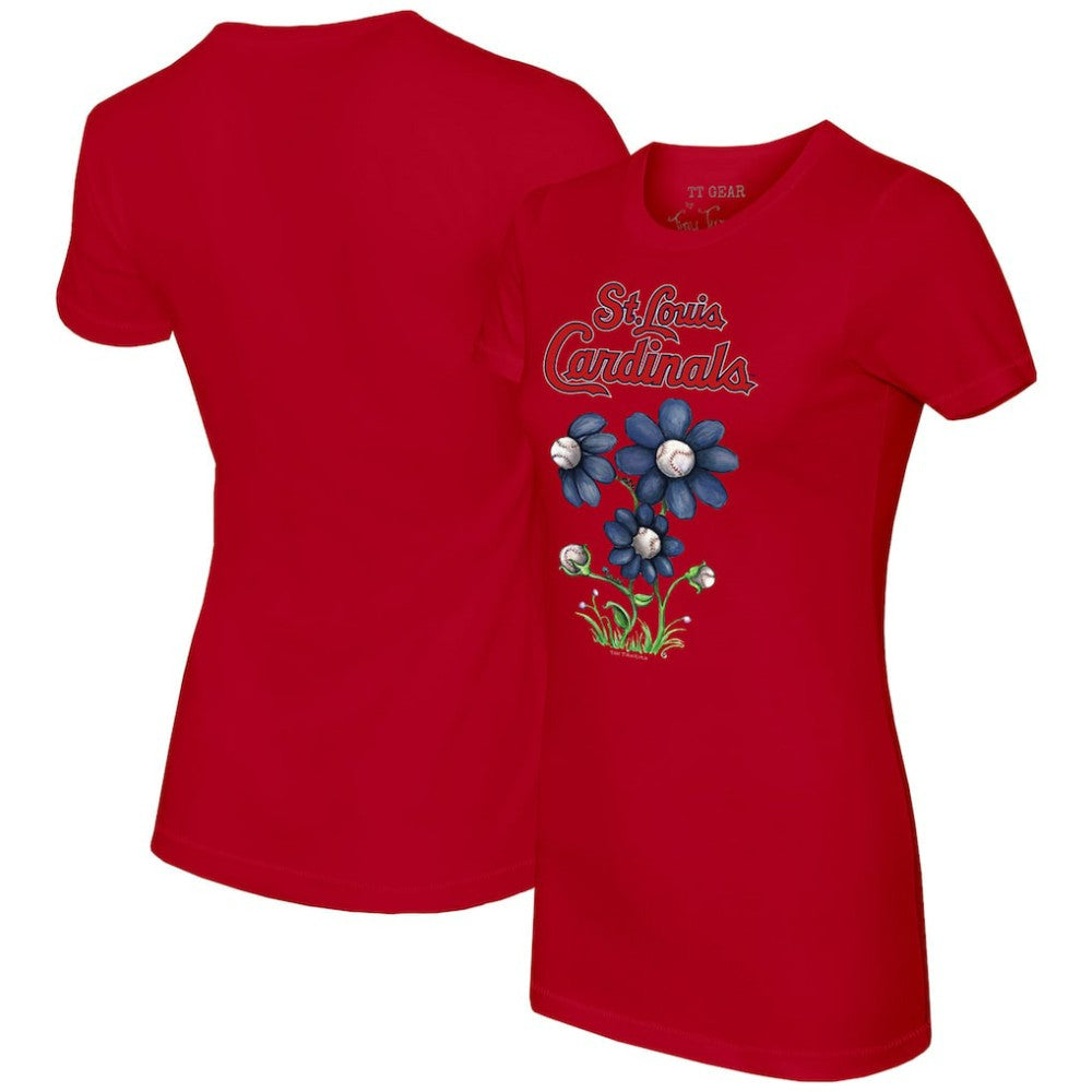 MLB St. Louis Cardinals Tiny Turnip Women's Blooming Baseballs T-Shirt