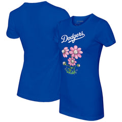 MLB Los Angeles Dodgers Tiny Turnip Women's Blooming Baseballs T-Shirt
