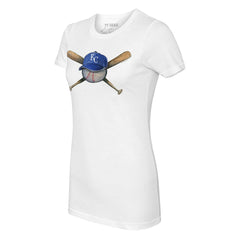 MLB Kansas City Royals Tiny Turnip Women's Hat Crossbats T-Shirt