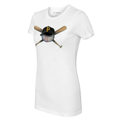 MLB Pittsburgh Pirates Tiny Turnip Women's Hat Crossbats T-Shirt
