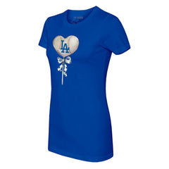 MLB Los Angeles Dodgers Tiny Turnip Women's Heart Lolly T-Shirt