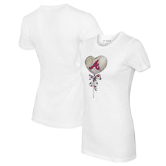 MLB Atlanta Braves Tiny Turnip Women's Heart Lolly T-Shirt