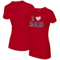 MLB Boston Red Sox Tiny Turnip Women's I Love Dad T-Shirt