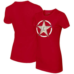 MLB Los Angeles Angels Tiny Turnip Women's Military Star T-Shirt