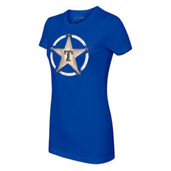 MLB Texas Rangers Tiny Turnip Women's Military Star T-Shirt