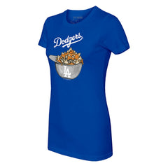 MLB Los Angeles Dodgers Tiny Turnip Women's Nacho Helmet T-Shirt