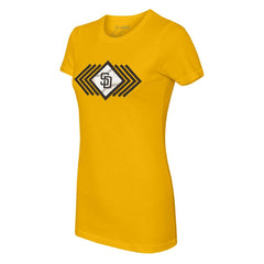 MLB San Diego Padres Tiny Turnip Women's Prism Arrows T-Shirt