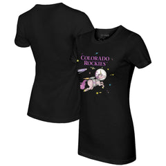 MLB Colorado Rockies Tiny Turnip Women's Space Unicorn T-Shirt
