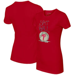 MLB Philadelphia Phillies Tiny Turnip Women's Spit Ball T-Shirt