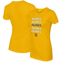 MLB San Diego Padres Tiny Turnip Women's Stacked T-Shirt