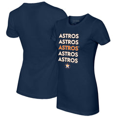 MLB Houston Astros Tiny Turnip Women's Stacked T-Shirt
