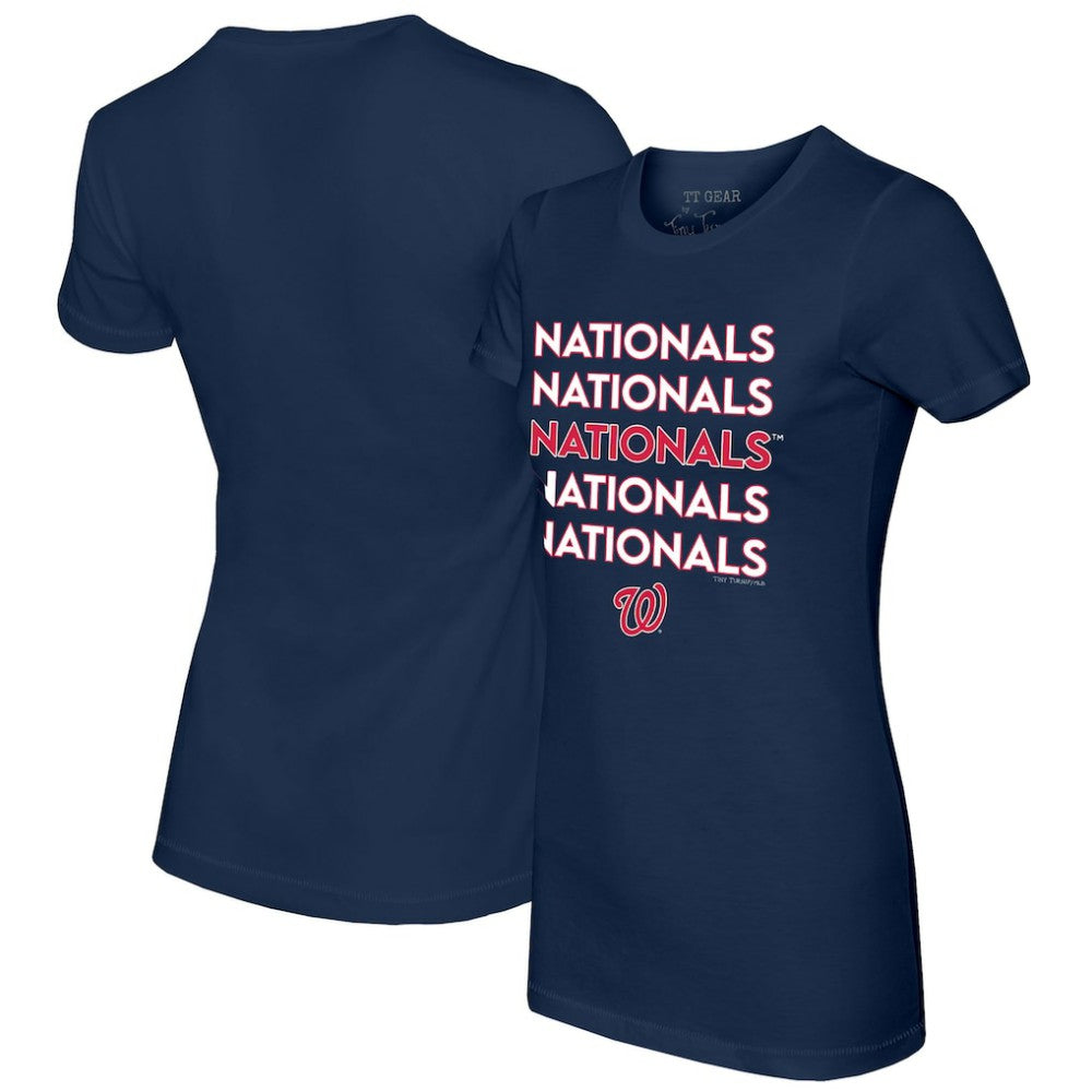 MLB Washington Nationals Tiny Turnip Women's Stacked T-Shirt