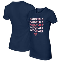 MLB Washington Nationals Tiny Turnip Women's Stacked T-Shirt