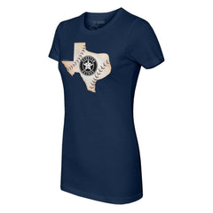 MLB Houston Astros Tiny Turnip Women's State Outline T-Shirt