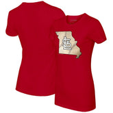 MLB St. Louis Cardinals Tiny Turnip Women's State Outline T-Shirt