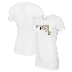 MLB Baltimore Orioles Tiny Turnip Women's State Outline T-Shirt