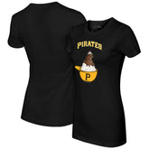 MLB Pittsburgh Pirates Tiny Turnip Women's Sundae Helmet T-Shirt