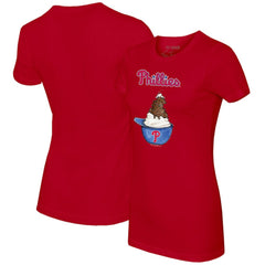 MLB Philadelphia Phillies Tiny Turnip Women's Sundae Helmet T-Shirt