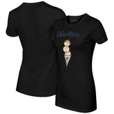 MLB Miami Marlins Tiny Turnip Women's Triple Scoop T-Shirt