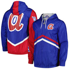 MLB Atlanta Braves Mitchell & Ness Undeniable Full-Zip Hoodie Windbreaker Jacket
