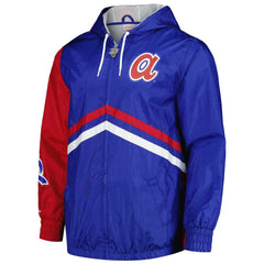 MLB Atlanta Braves Mitchell & Ness Undeniable Full-Zip Hoodie Windbreaker Jacket