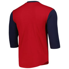 MLB St. Louis Cardinals Mitchell & Ness Cooperstown Collection Legendary Slub Henley 3/4-Sleeve T-Shirt