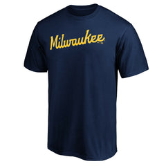 MLB Milwaukee Brewers Official Team Wordmark T-Shirt