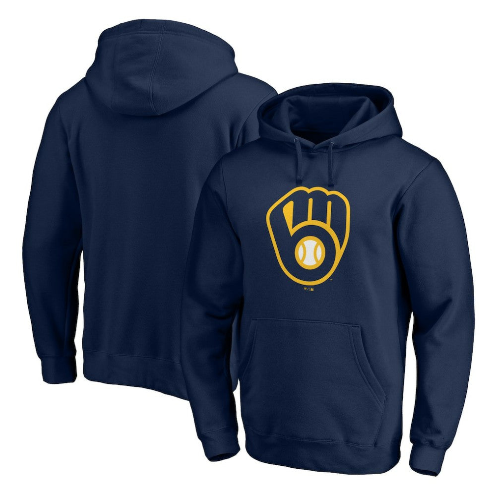 MLB Milwaukee Brewers Official Team Logo Pullover Hoodie