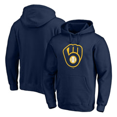 MLB Milwaukee Brewers Official Team Logo Pullover Hoodie