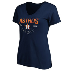 MLB Houston Astros Women's Core Live For It V-Neck T-Shirt