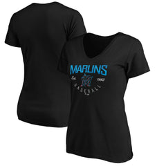 MLB Miami Marlins Women's Core Live For It V-Neck T-Shirt