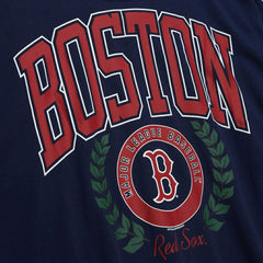 MLB Boston Red Sox Mitchell & Ness Women's Logo Lt 2.0 Pullover Sweatshirt