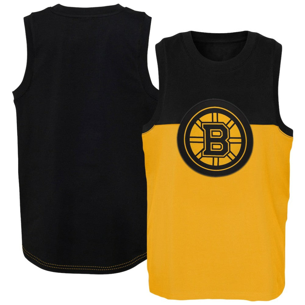 NHL Gold/Black Boston Bruins Youth Revitalize Tank Top