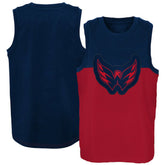 NHL Red/Navy Washington Capitals Youth Revitalize Tank Top