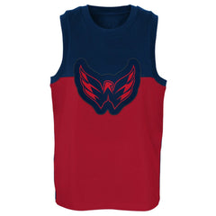 NHL Red/Navy Washington Capitals Youth Revitalize Tank Top