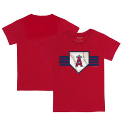 MLB Los Angeles Angels Tiny Turnip Youth Base Stripe T-Shirt