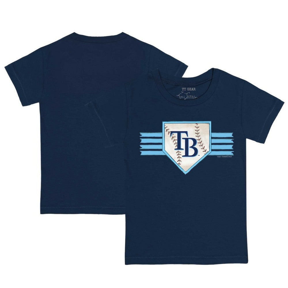 MLB Tampa Bay Rays Tiny Turnip Youth Base Stripe T-Shirt