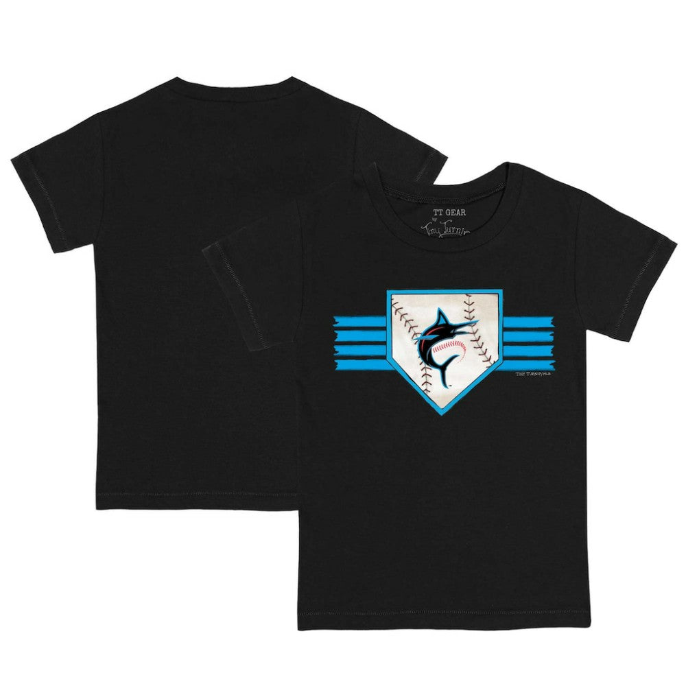 MLB Miami Marlins Tiny Turnip Youth Base Stripe T-Shirt
