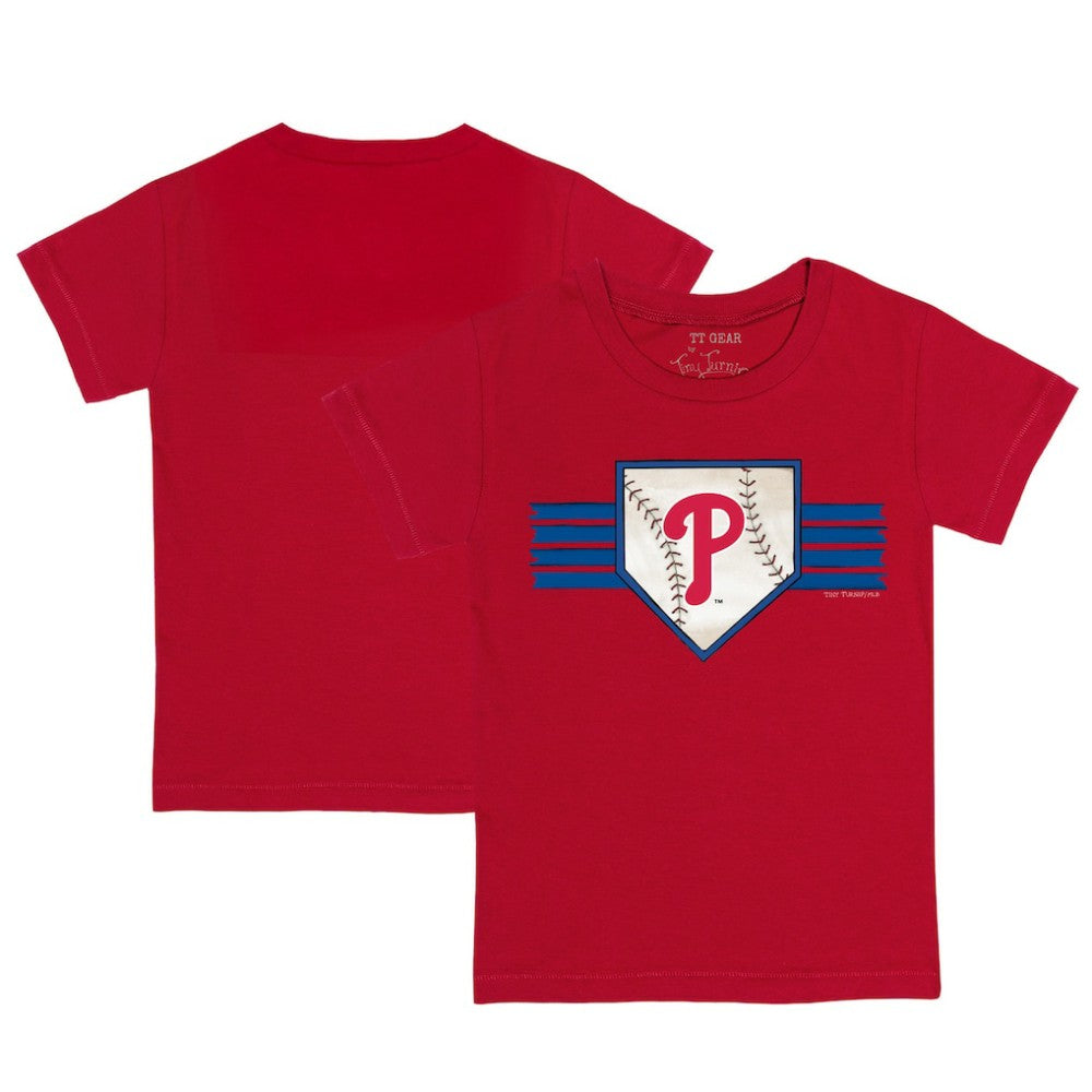 MLB Philadelphia Phillies Tiny Turnip Youth Base Stripe T-Shirt