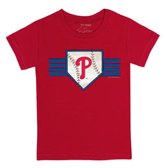 MLB Philadelphia Phillies Tiny Turnip Youth Base Stripe T-Shirt