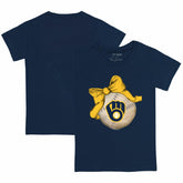 MLB Milwaukee Brewers Tiny Turnip Youth Baseball Bow T-Shirt
