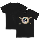 MLB Miami Marlins Tiny Turnip Youth Baseball Cross Bats T-Shirt