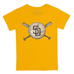 MLB San Diego Padres Tiny Turnip Youth Baseball Cross Bats T-Shirt